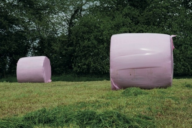Pink bales raise over £50,000 in three years